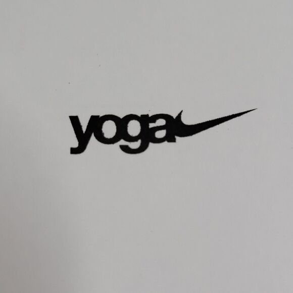 $100 NEW 1X NIKE YOGA LUXE BLACK NUDE TAN FEMININE CURVE SOFT LEGGINGS NWT - Picture 5 of 9